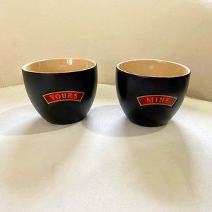 Baileys Irish Cream Yours and Mine Ceramic Cups NWOT